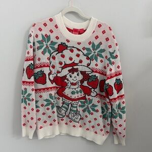 Strawberry shortcake‎ Patterned Sweater - Red and White